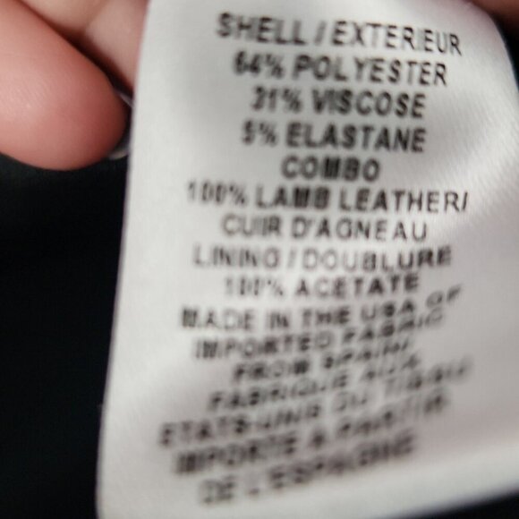 MILLY | Lamb Leather Blazer Gray Sz 6 - Picture 4 of 7